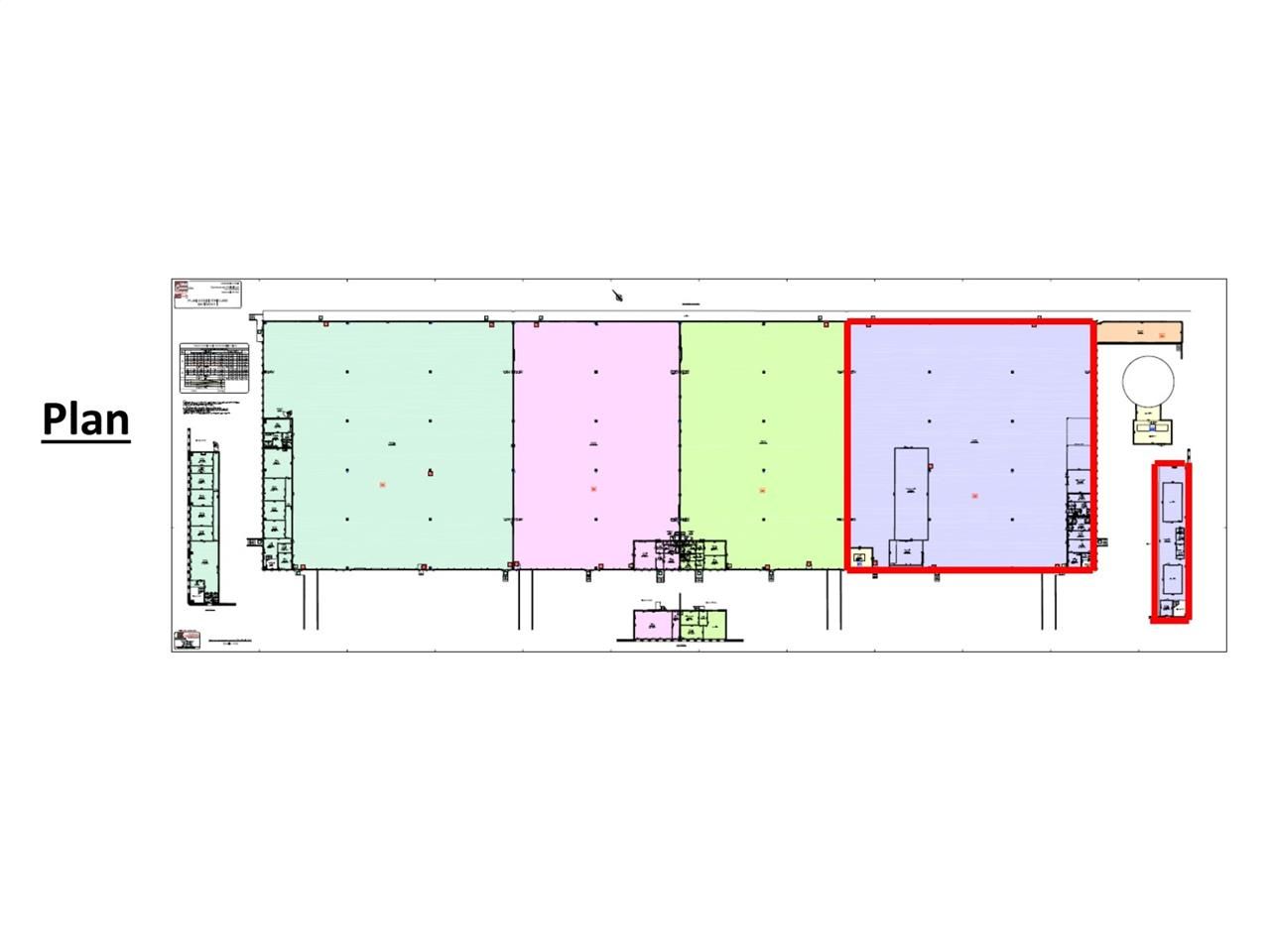 Location entrepots 3584 m² non divisibles