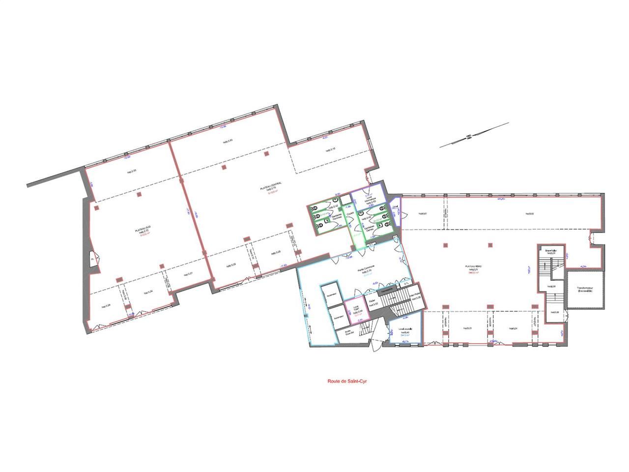 Location bureaux 3178 m² divisibles à partir de 89 m²