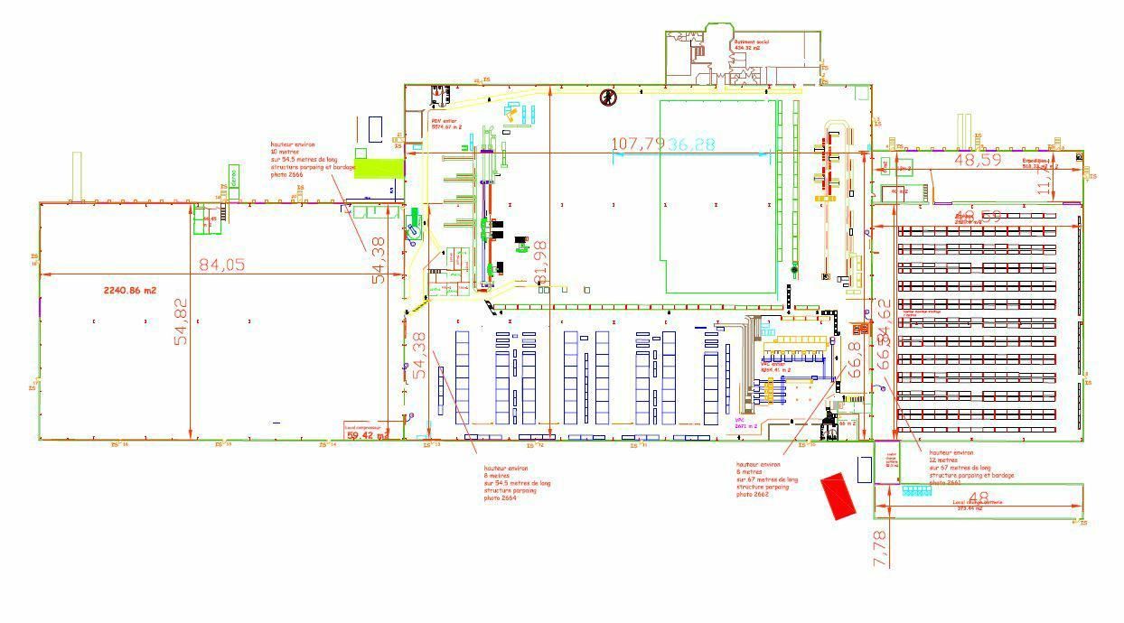 Location Entrepôts classe C 17964 m² non divisibles 62221 Noyelles-sous-lens