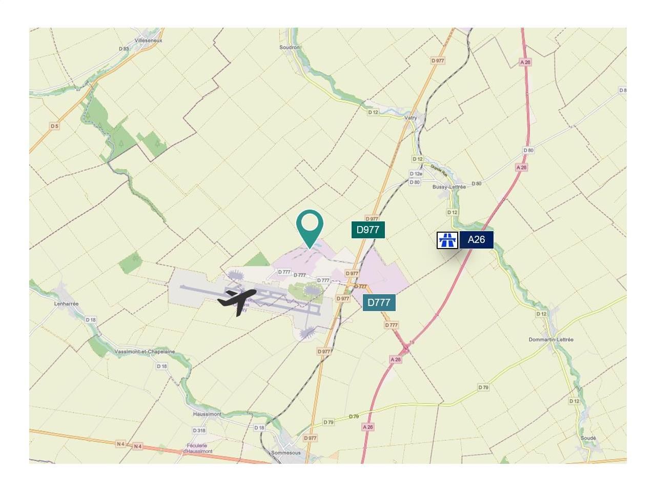 31836 m² pour cetentrepôts classe a en location à Bussy-lettrée