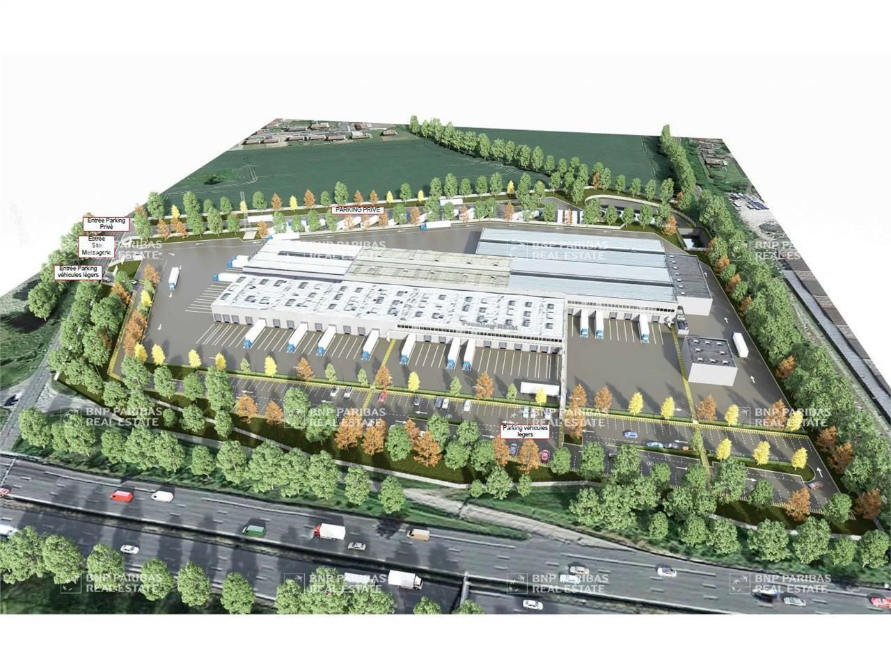 14493 m² pour cetentrepôts classe b en location à Remy