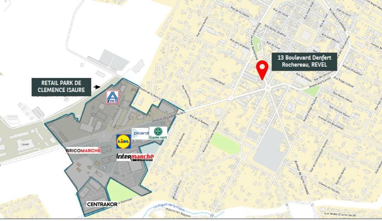1531 m² pour ce local commercial en vente à Revel