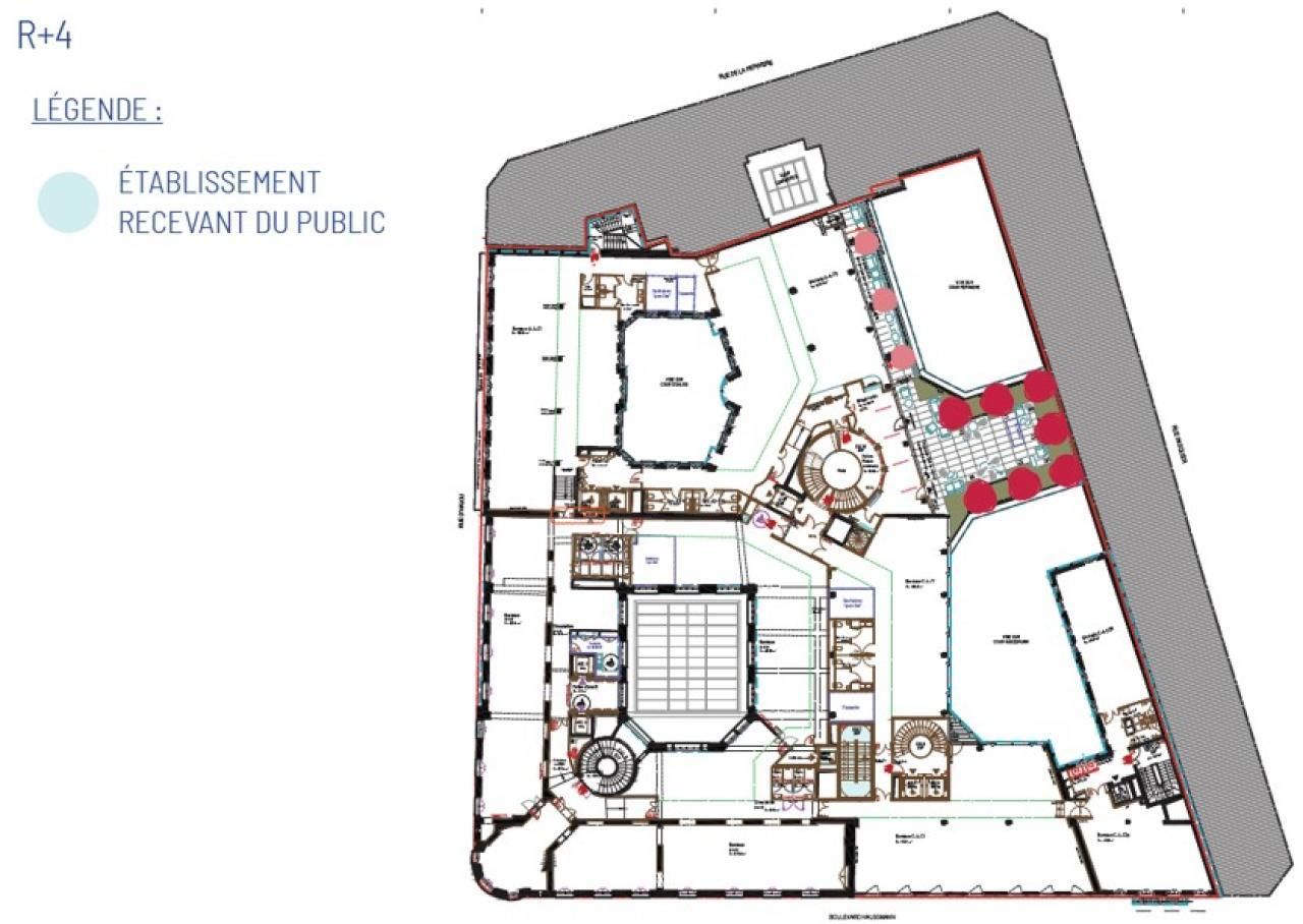 Location Bureaux 16608.2 m² divisibles 75008 Paris