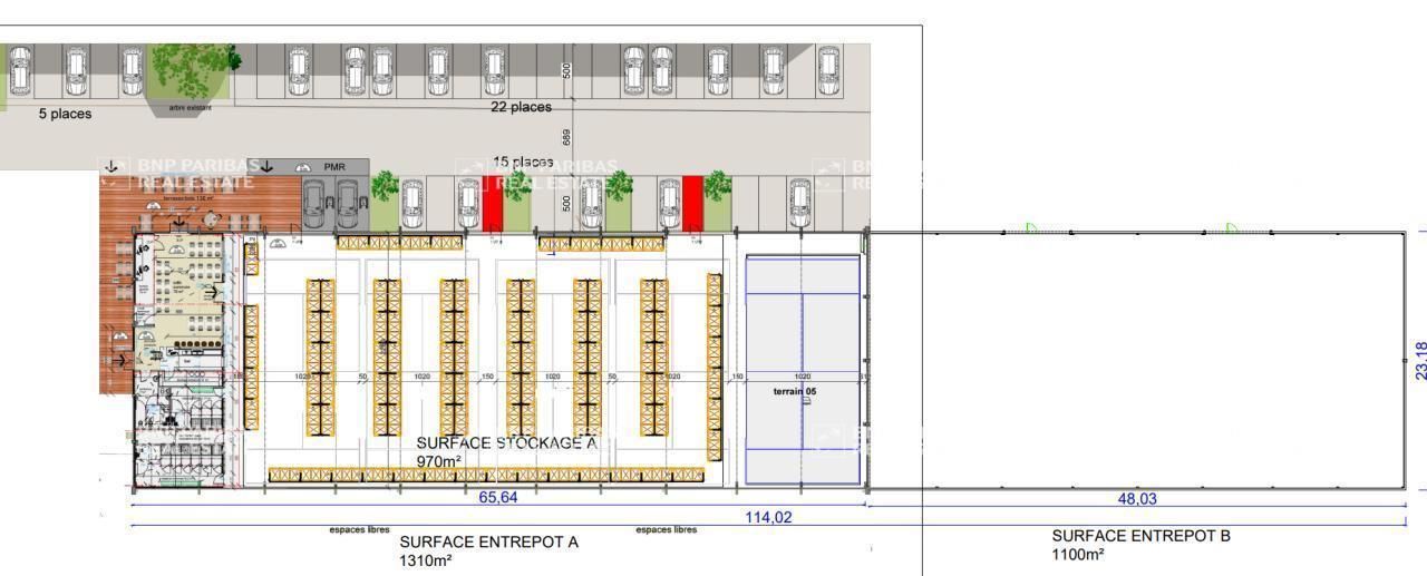 2806 m² pour ce activité en location à Lesquin
