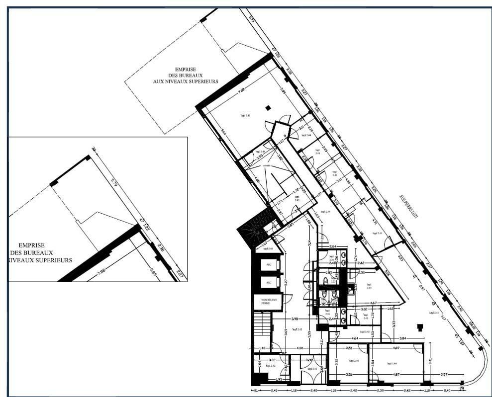 1068 m² pour ce bureaux en location à Bordeaux