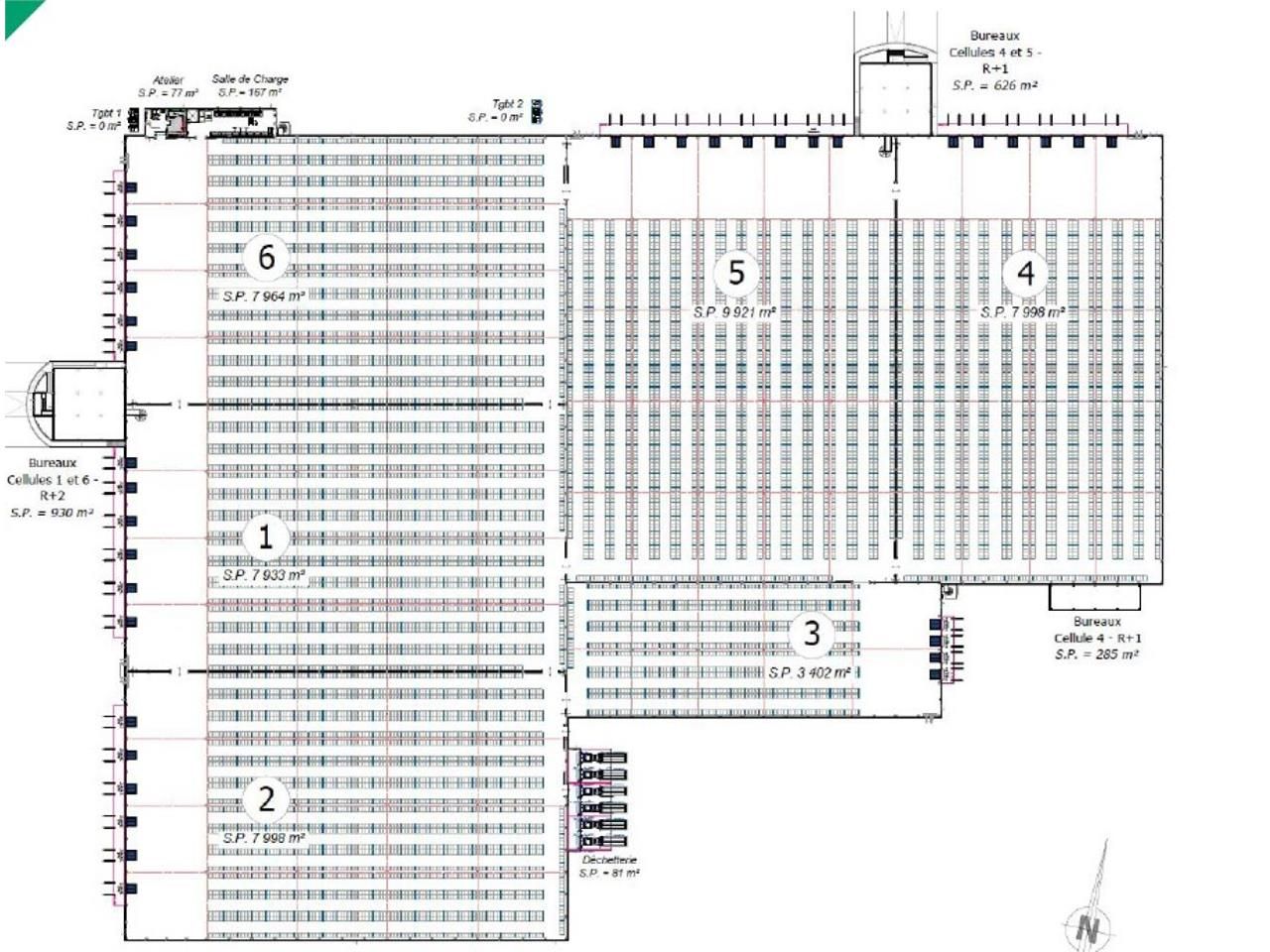 Vente Entrepôts classe A 47435 m² divisibles 28500 Vernouillet