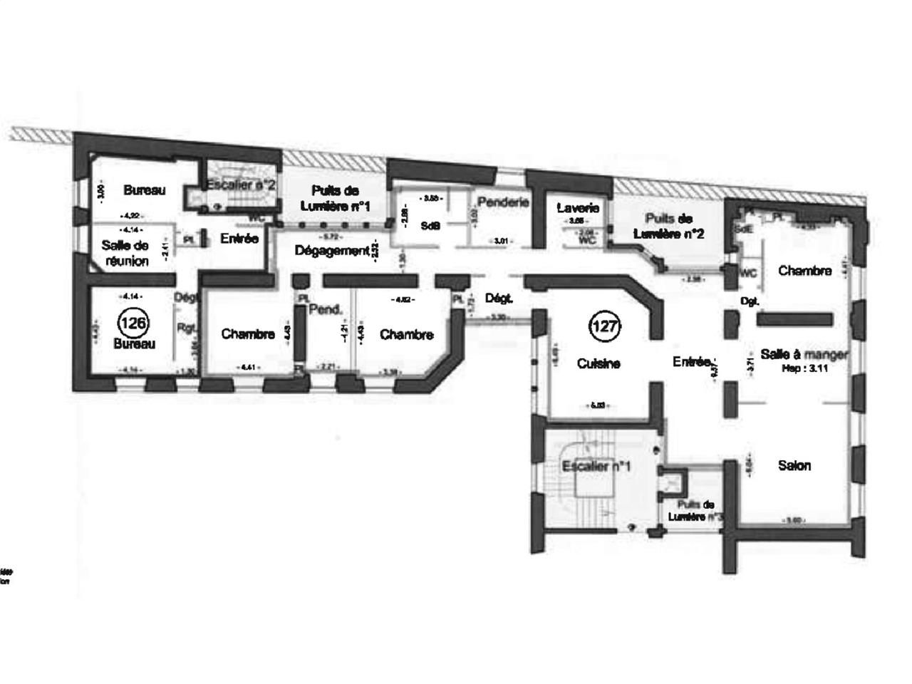 Location bureaux 317 m² non divisibles