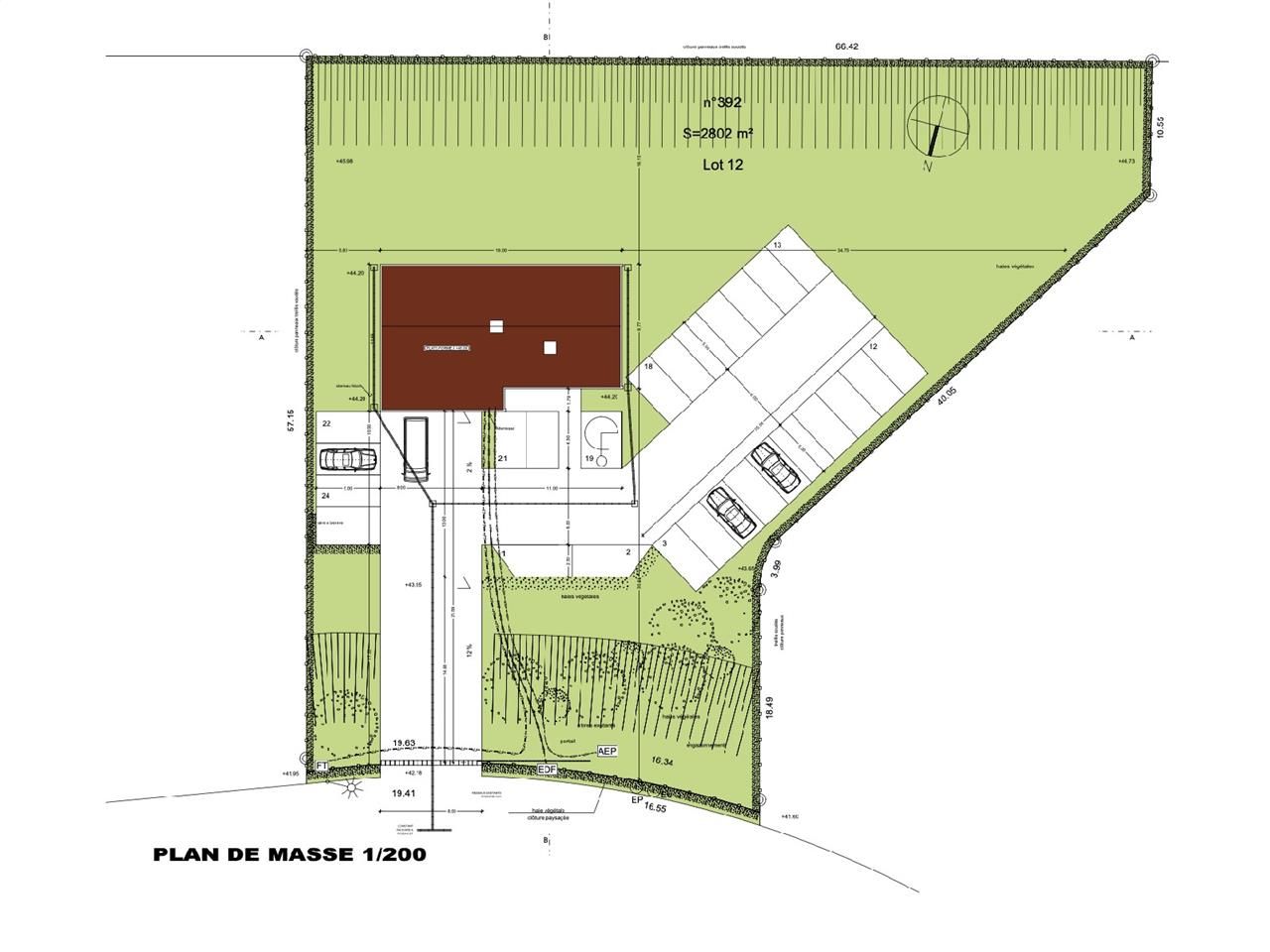 Vente bureaux 300 m² non divisibles