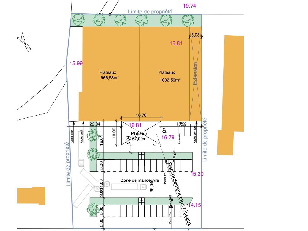 Location entrepots 2481 m² divisibles à partir de 150 m²