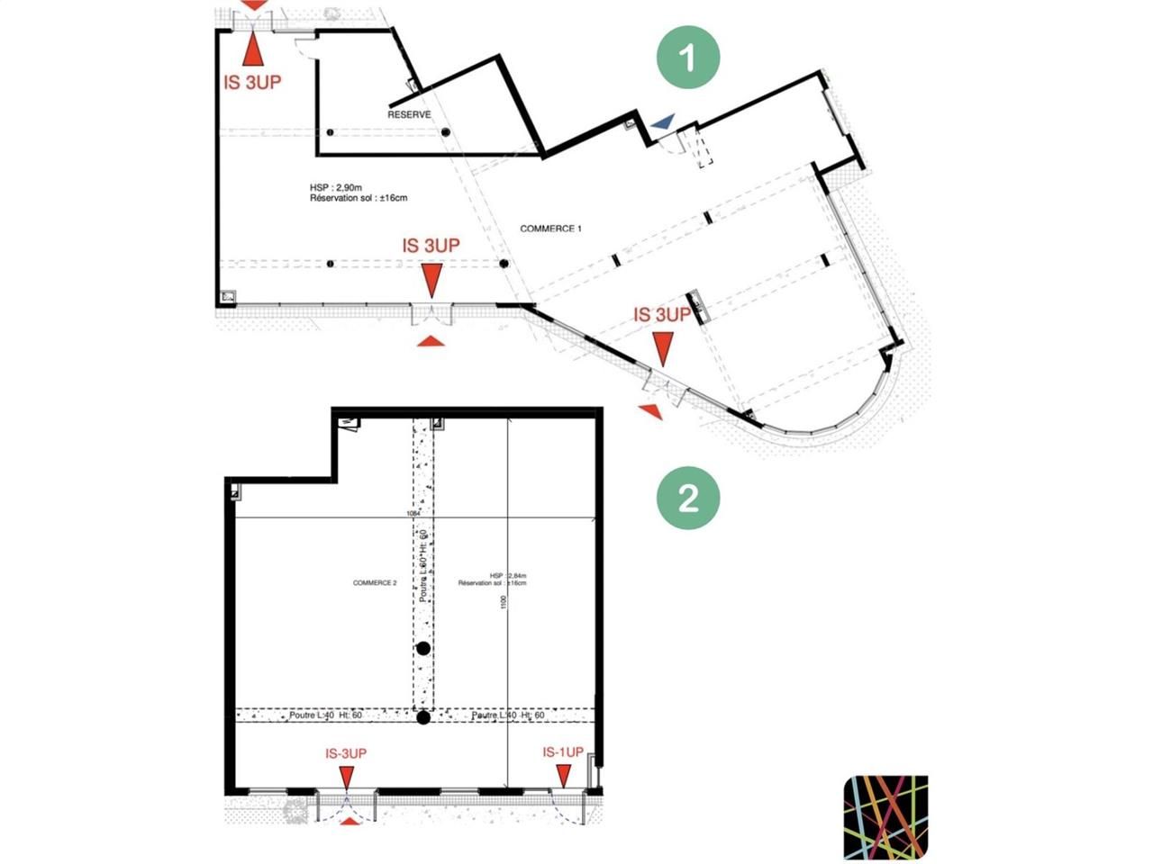 Vente locaux commerciaux 450 m² divisibles à partir de 112 m²