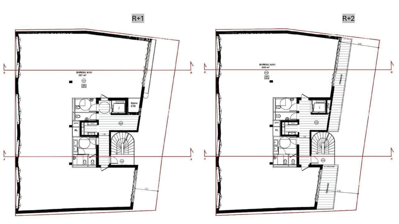 670.66 m² pour ce bureaux en vente à Nantes