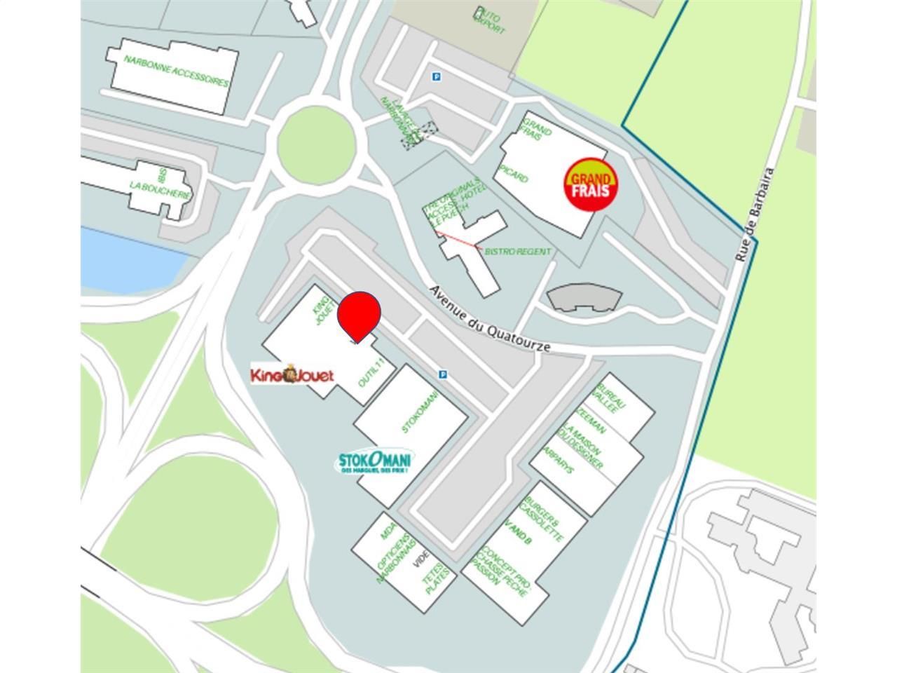 774.21 m² pour ce local commercial en location à Narbonne