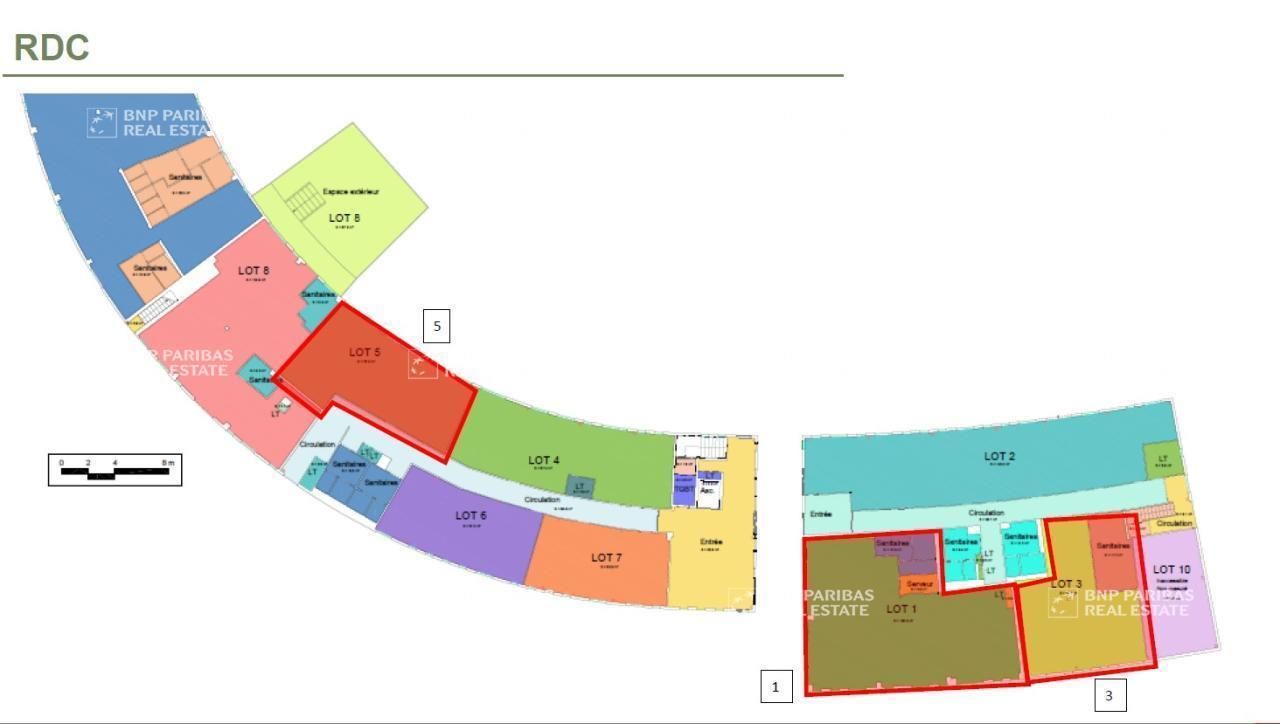 Location Bureaux 837.4 m² divisibles 31100 Toulouse