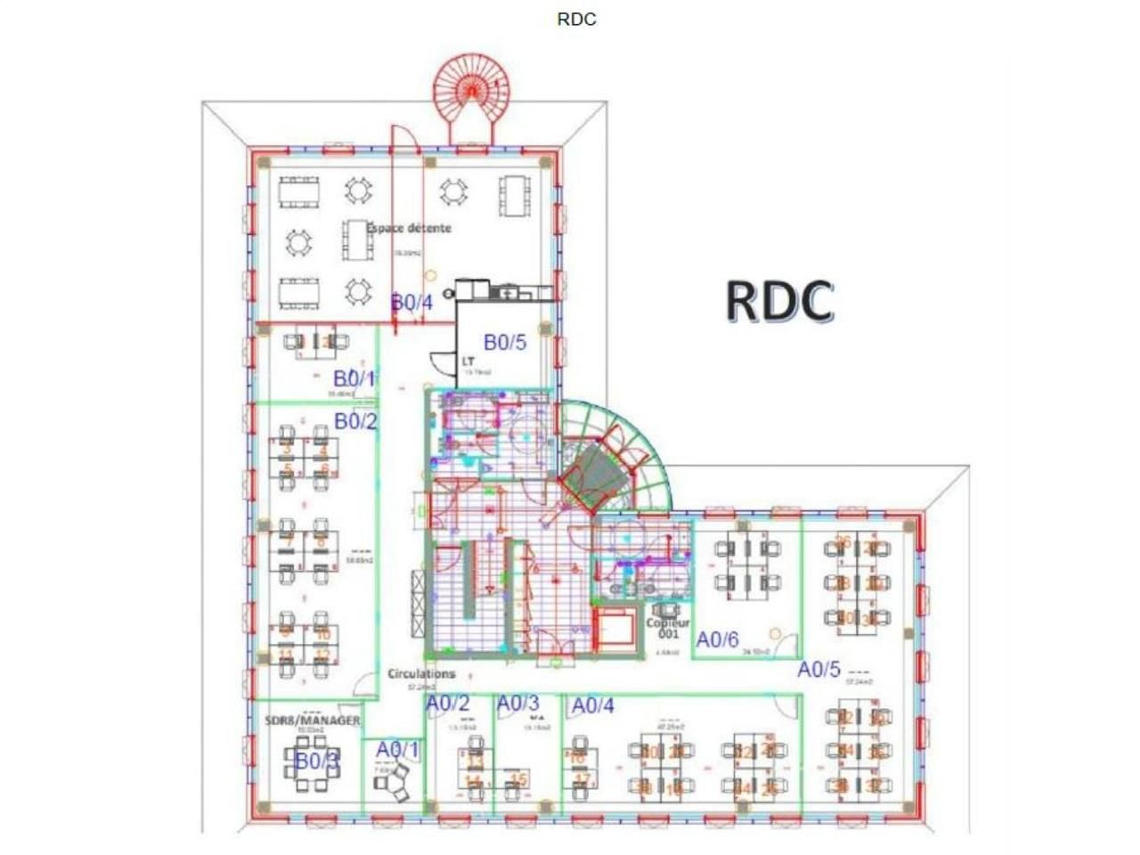 1455 m² pour ce bureaux en location à Le haillan