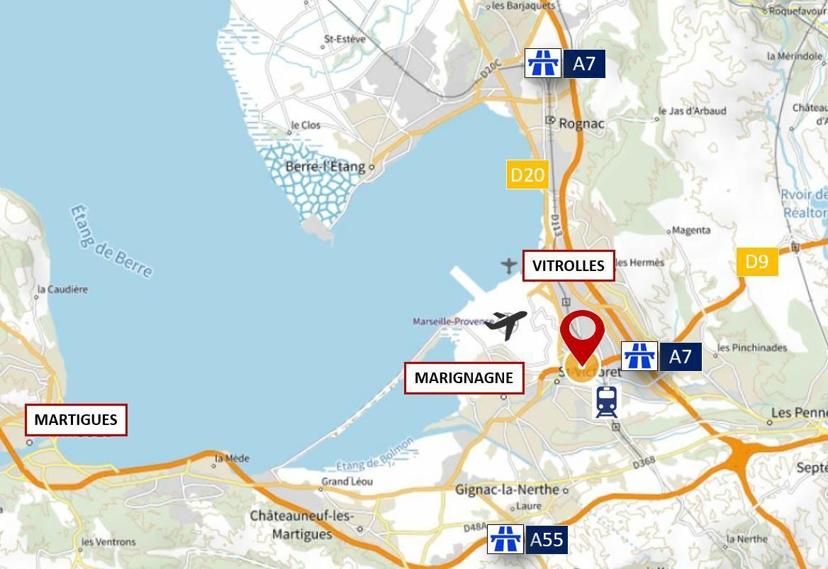 5789.5 m² pour cetentrepôts classe b en vente à Vitrolles