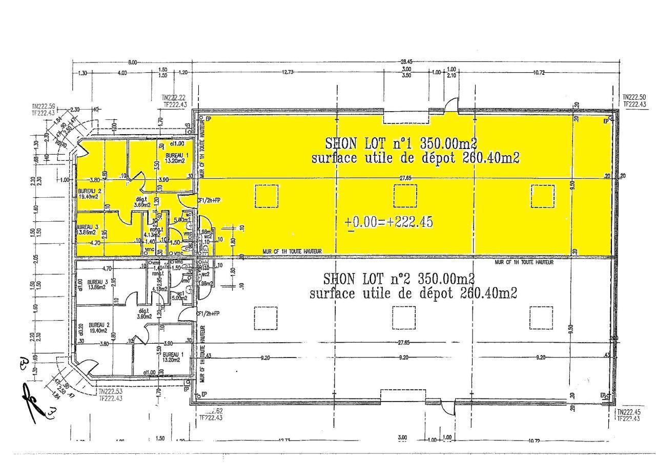 Location Activité 350 m² non divisibles 57070 Metz