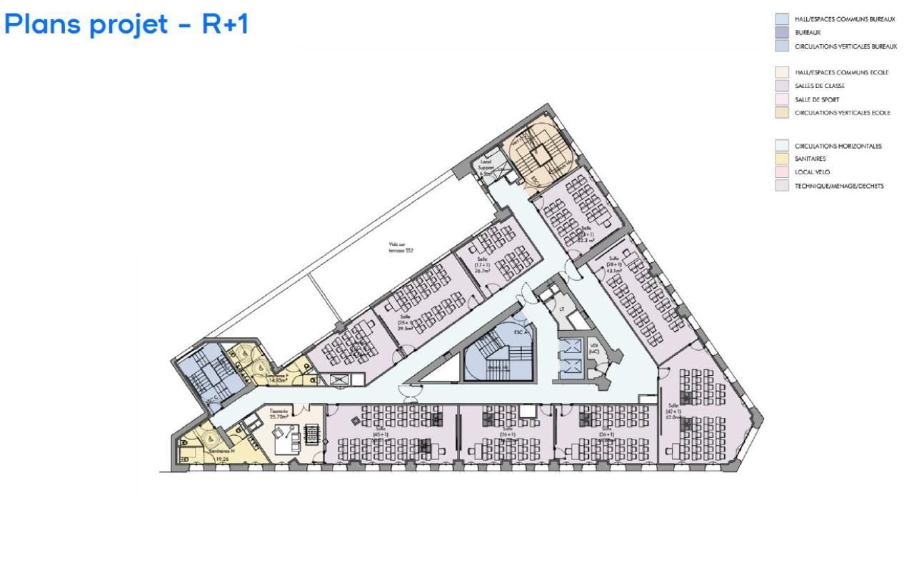 Location Autres 4225 m² divisibles 75019 Paris