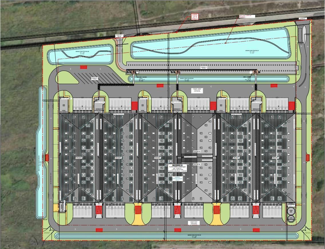 39066.8 m² pour cetentrepôts classe a en location à Honfleur