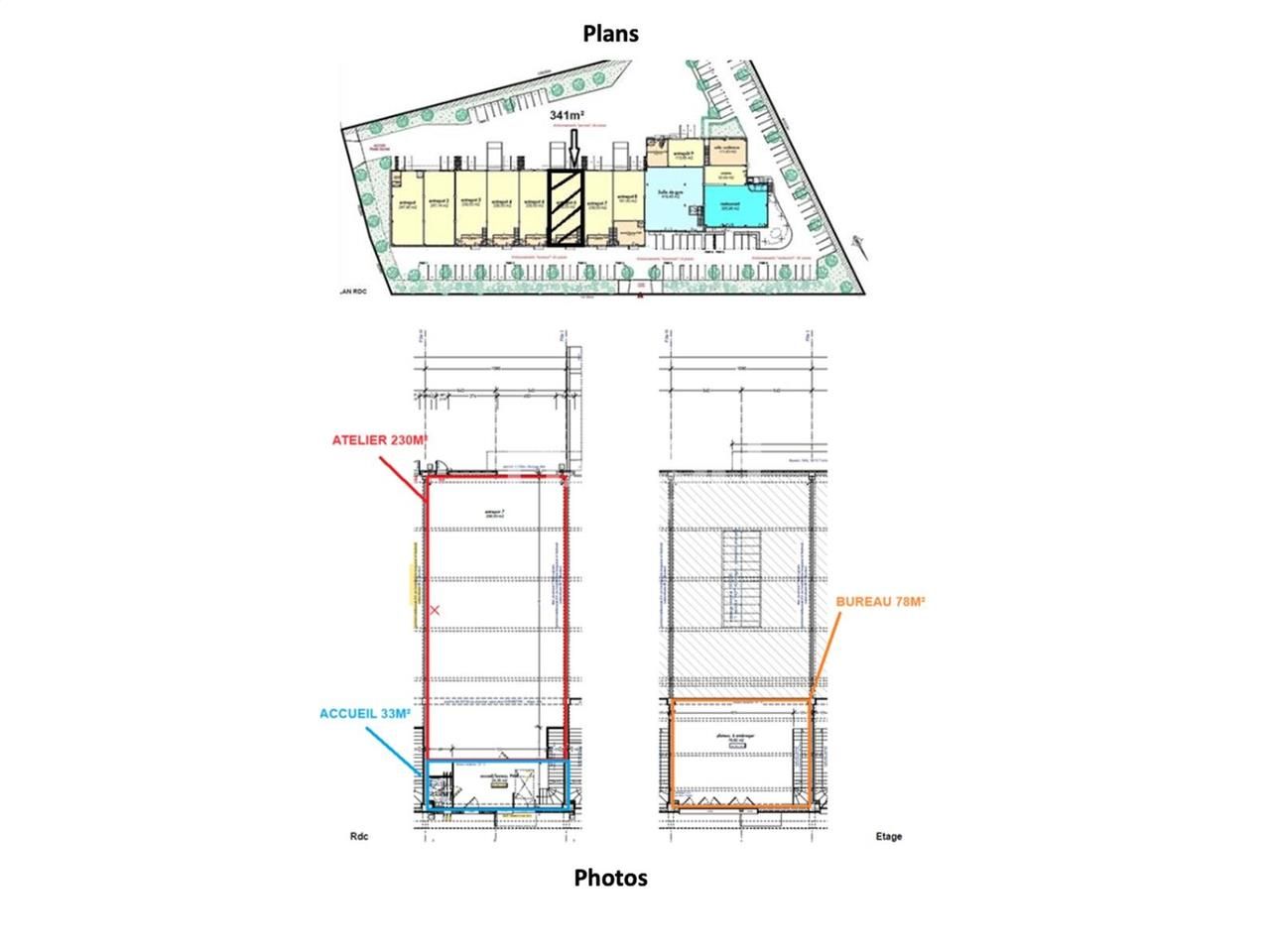 Location entrepots 567 m² divisibles à partir de 226 m²