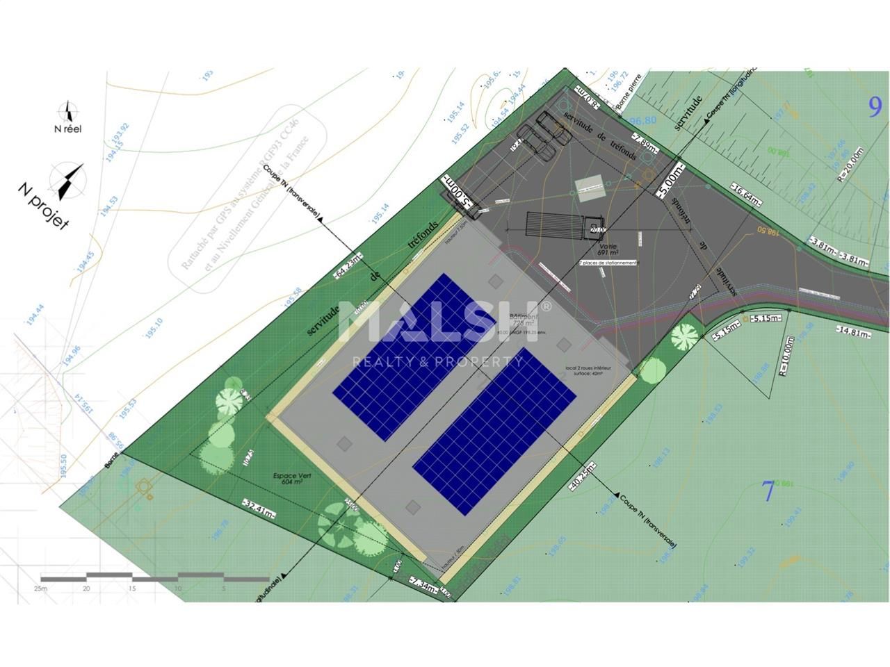 Vente entrepots 864 m² divisibles à partir de 432 m²