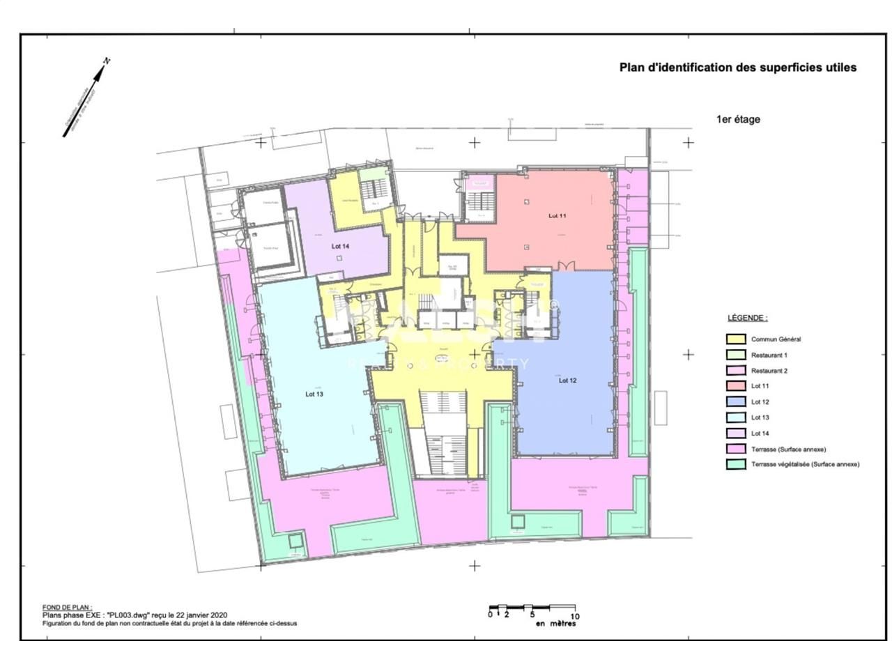Vente bureaux 289 m² non divisibles