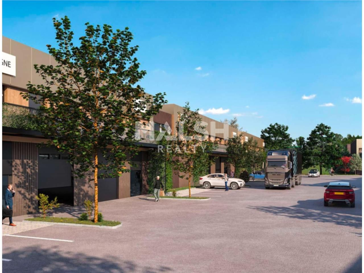 Dans un nouveau parc d'activités clos et sécurisé