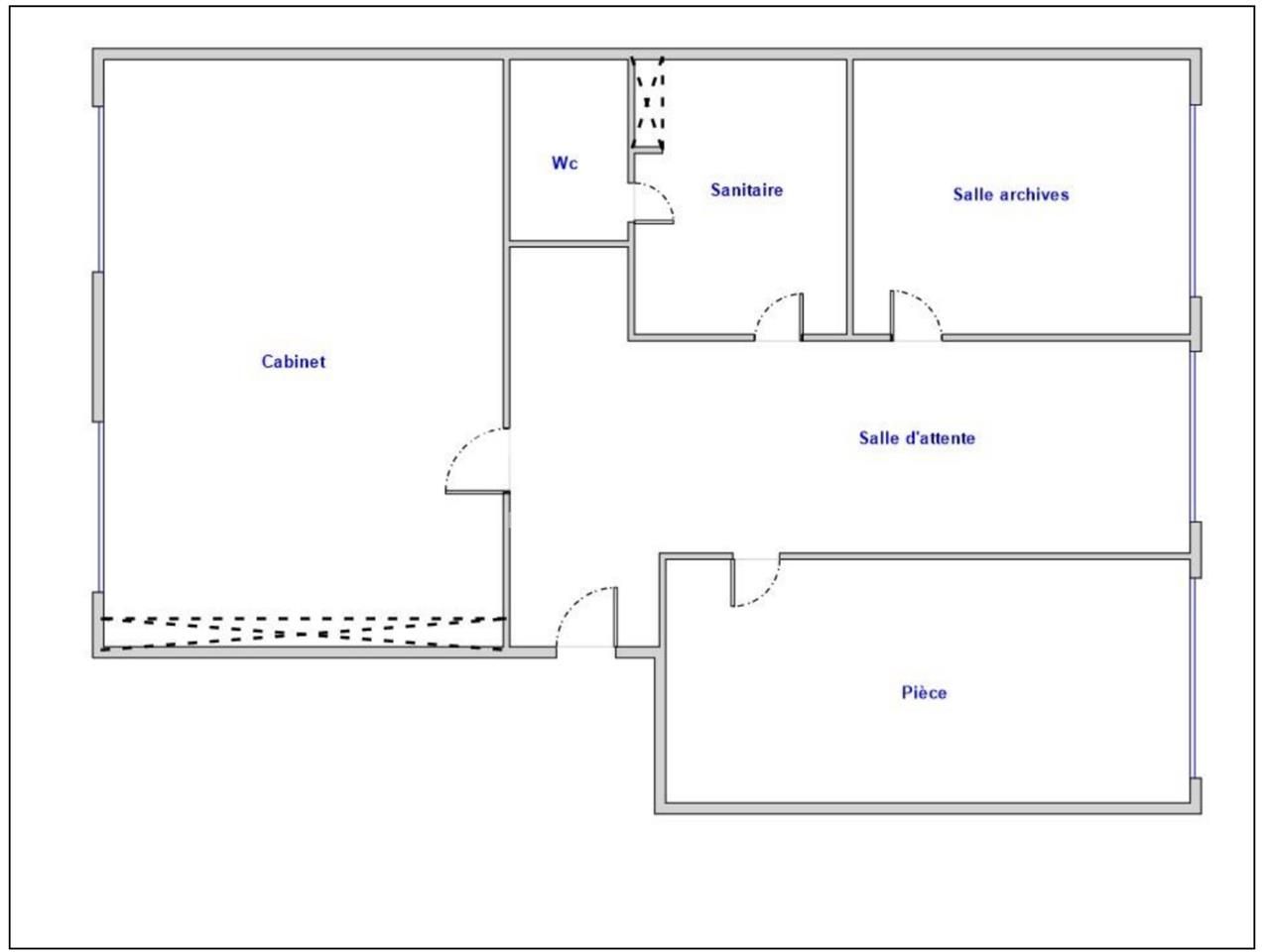 Vente locaux commerciaux 86 m² divisibles à partir de 77 m²