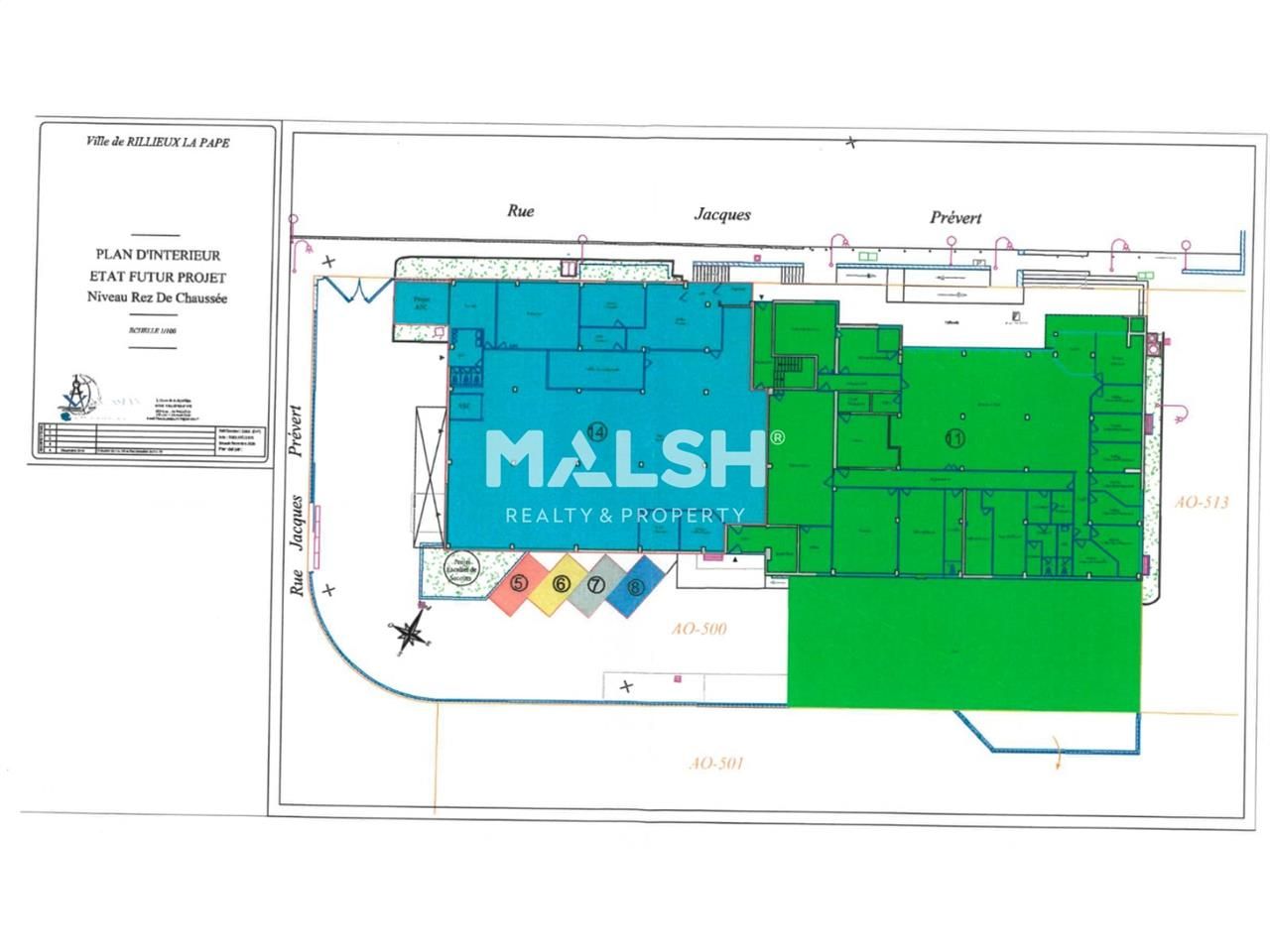 Location entrepots 577 m² non divisibles