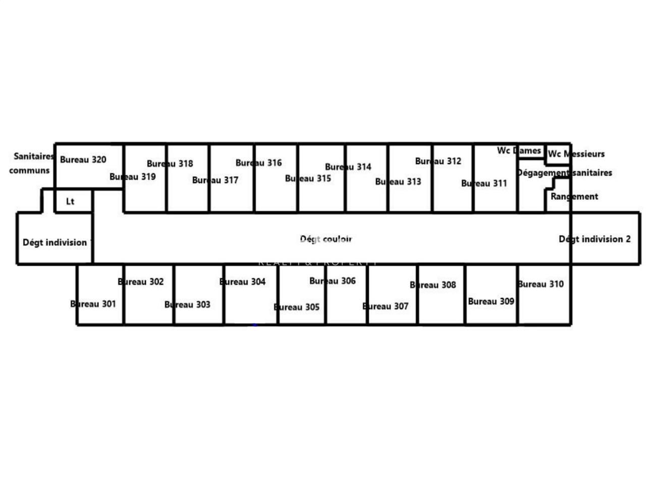 Vente bureaux 408 m² non divisibles