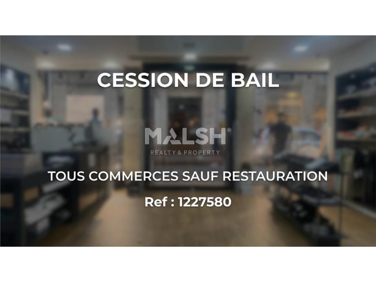 Nous vous proposons à la cession, un local commer