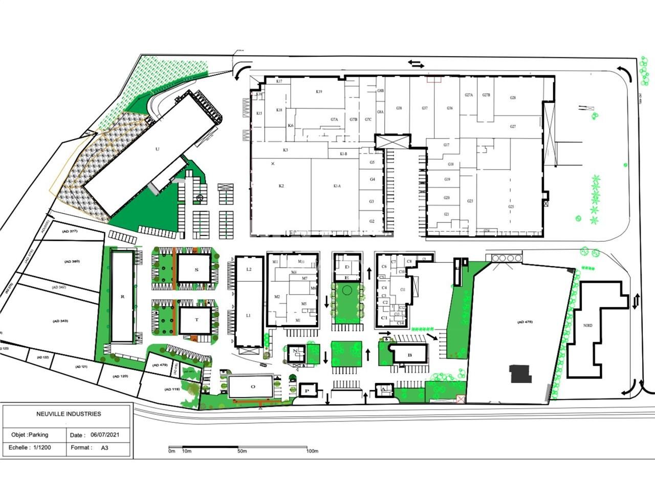 Location entrepots 2300 m² divisibles à partir de 55 m²