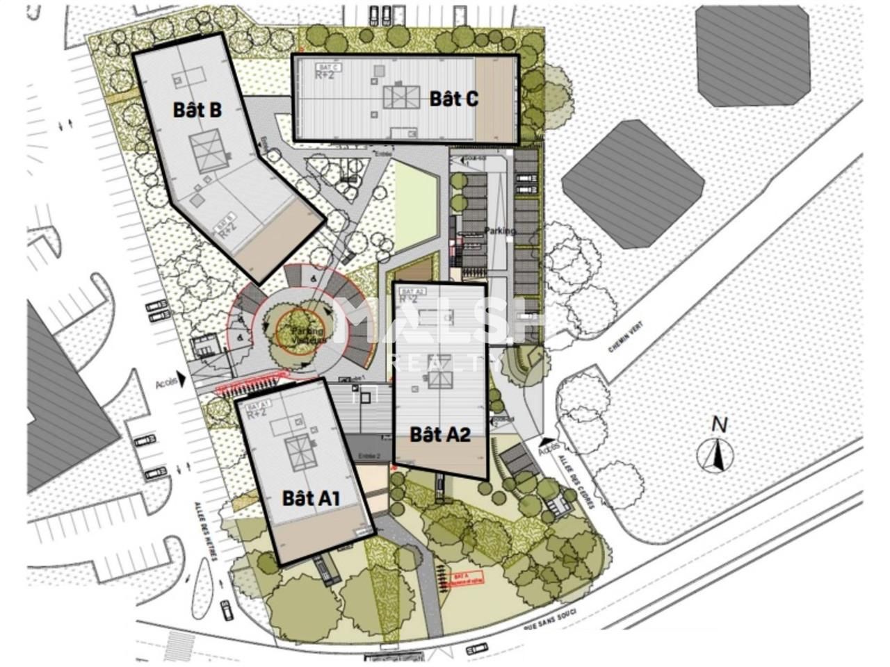 Location bureaux 195 m² non divisibles