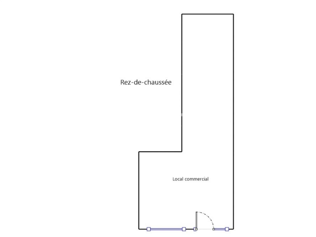 Vente locaux commerciaux 98 m² non divisibles