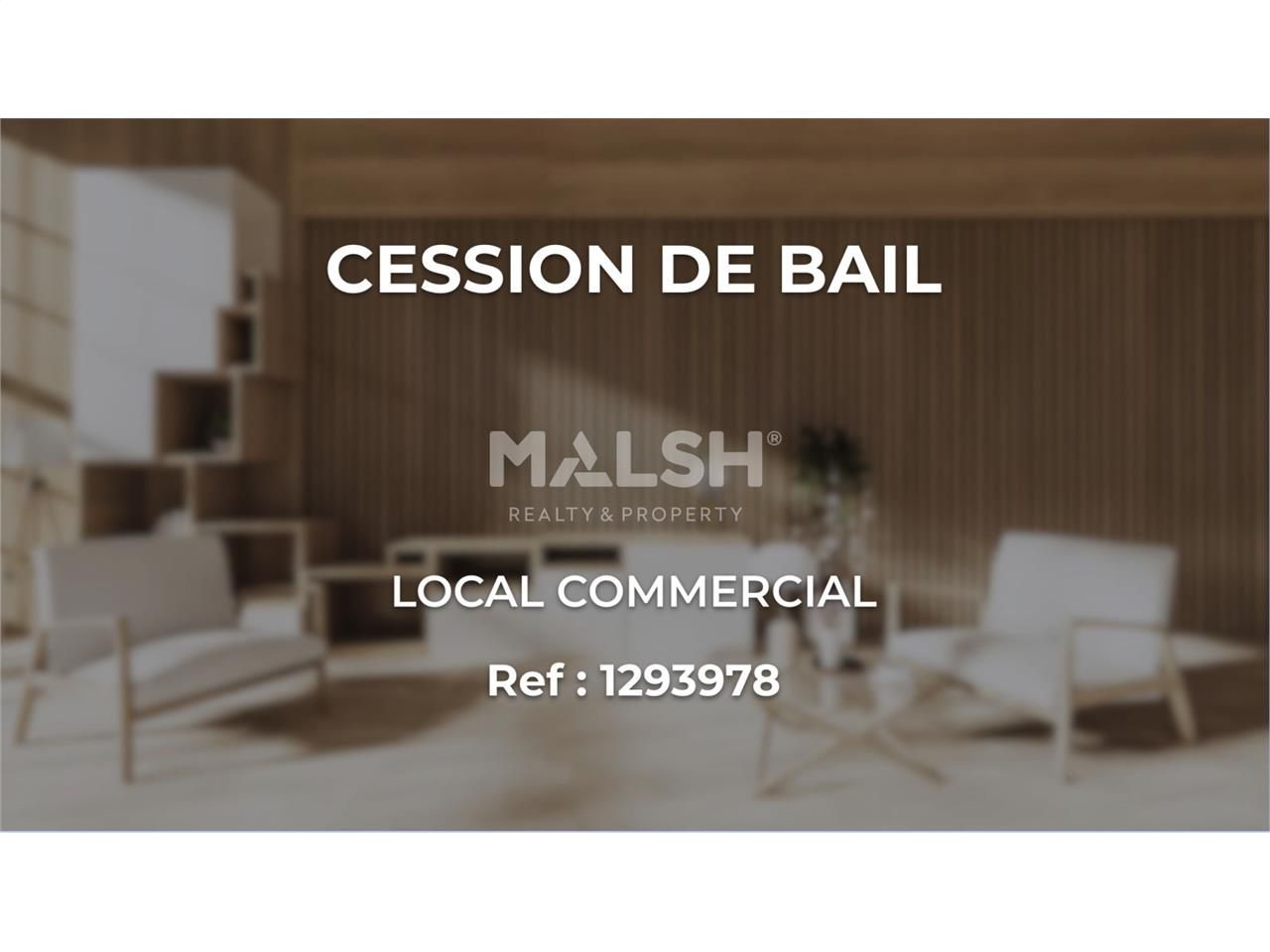 Nous vous proposons la cession d'un local commerc