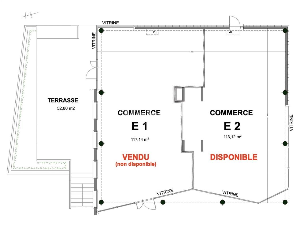 Nous vous proposons à la vente un local commercia