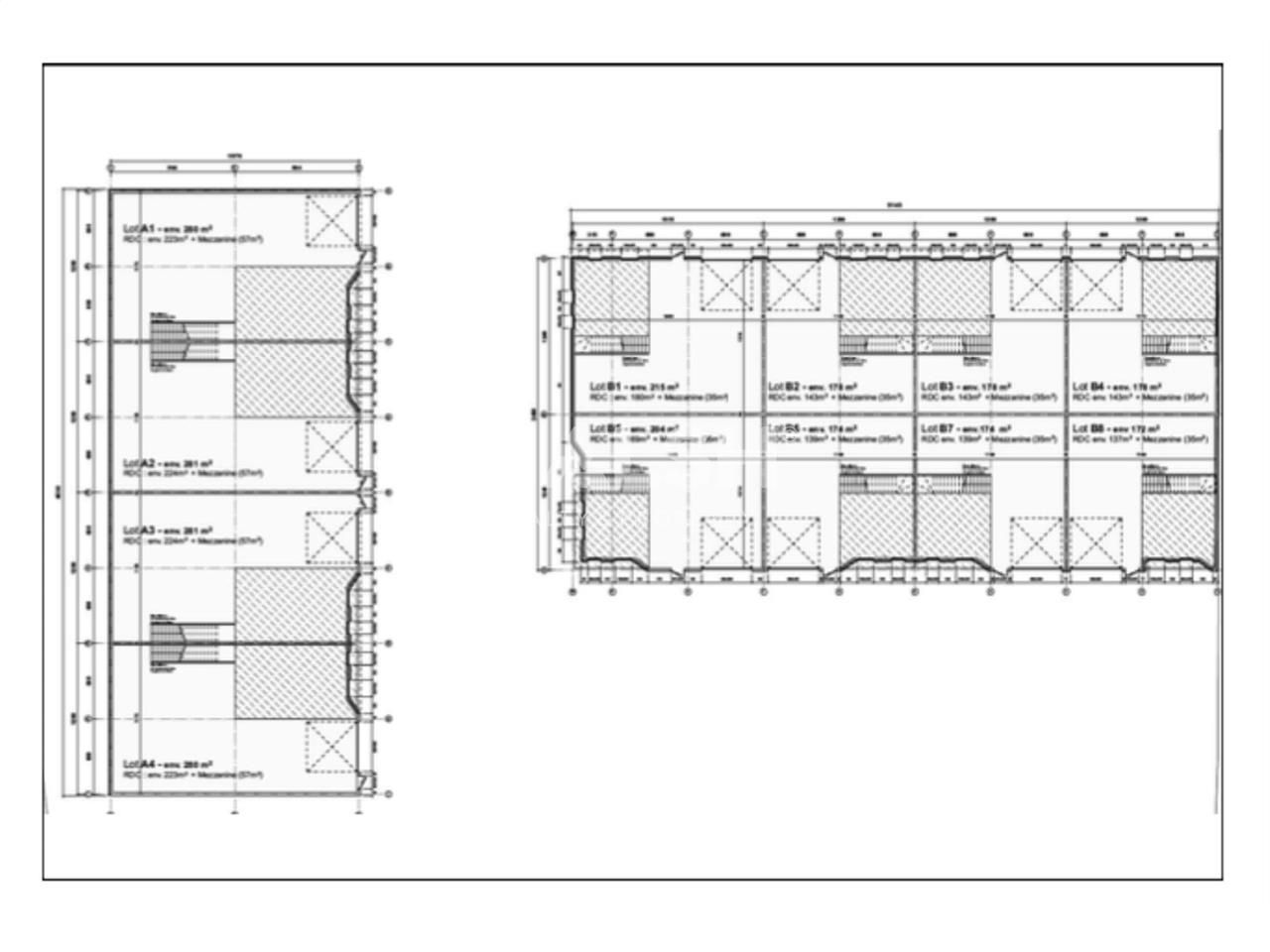 Location entrepots 2595 m² divisibles à partir de 172 m²