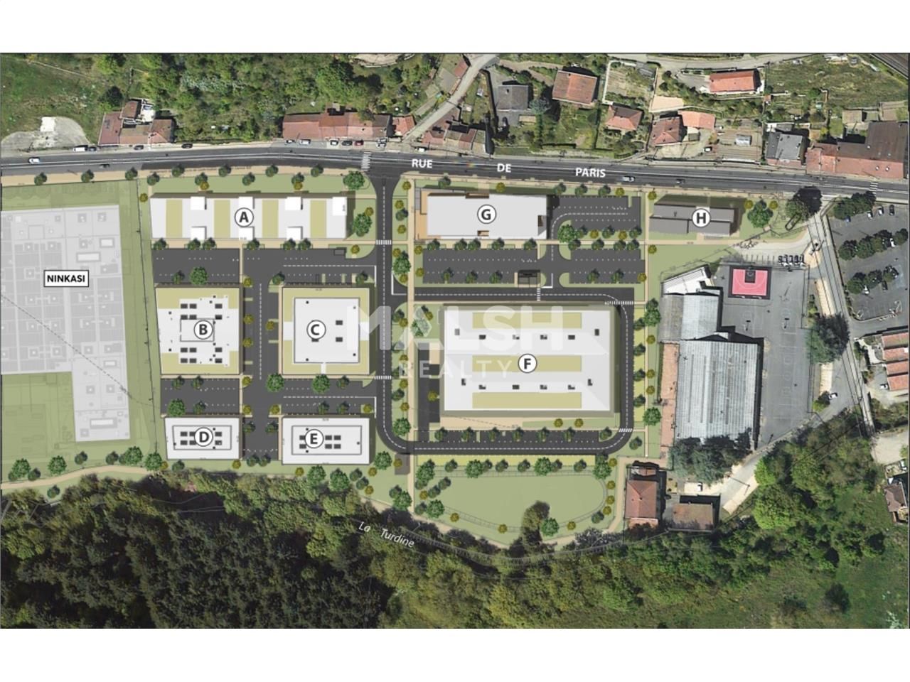 Vente entrepots 2905 m² divisibles à partir de 169 m²