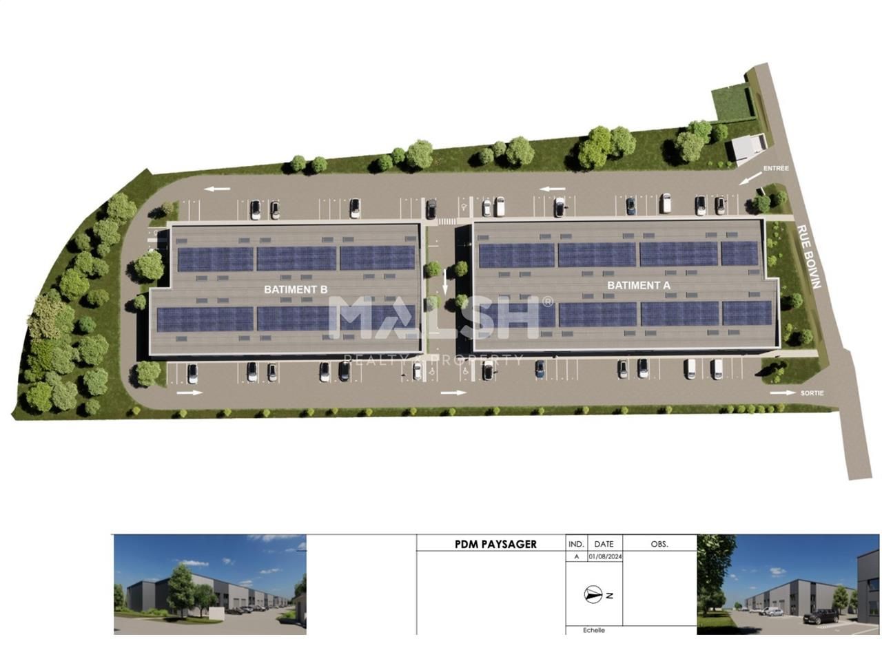 Vente entrepots 5480 m² divisibles à partir de 200 m²