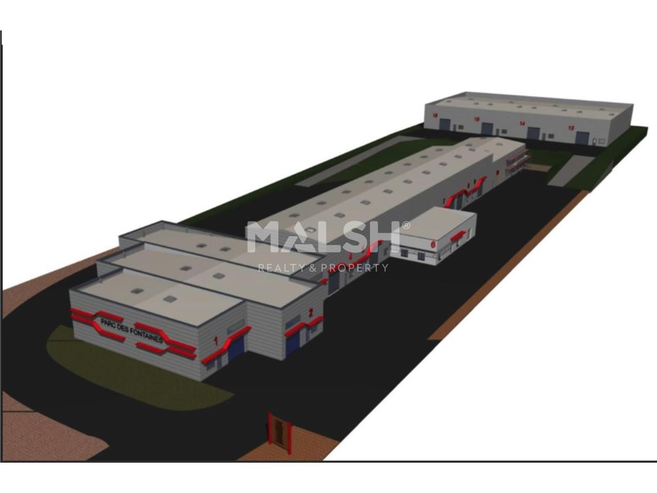 Vente entrepots 4231 m² divisibles à partir de 161 m²