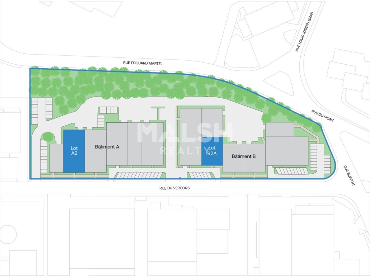 Location entrepots 633 m² non divisibles