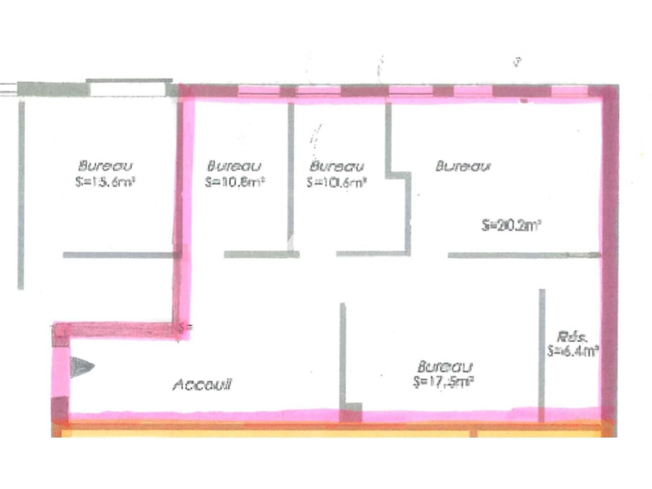 Vente bureaux 88 m² non divisibles