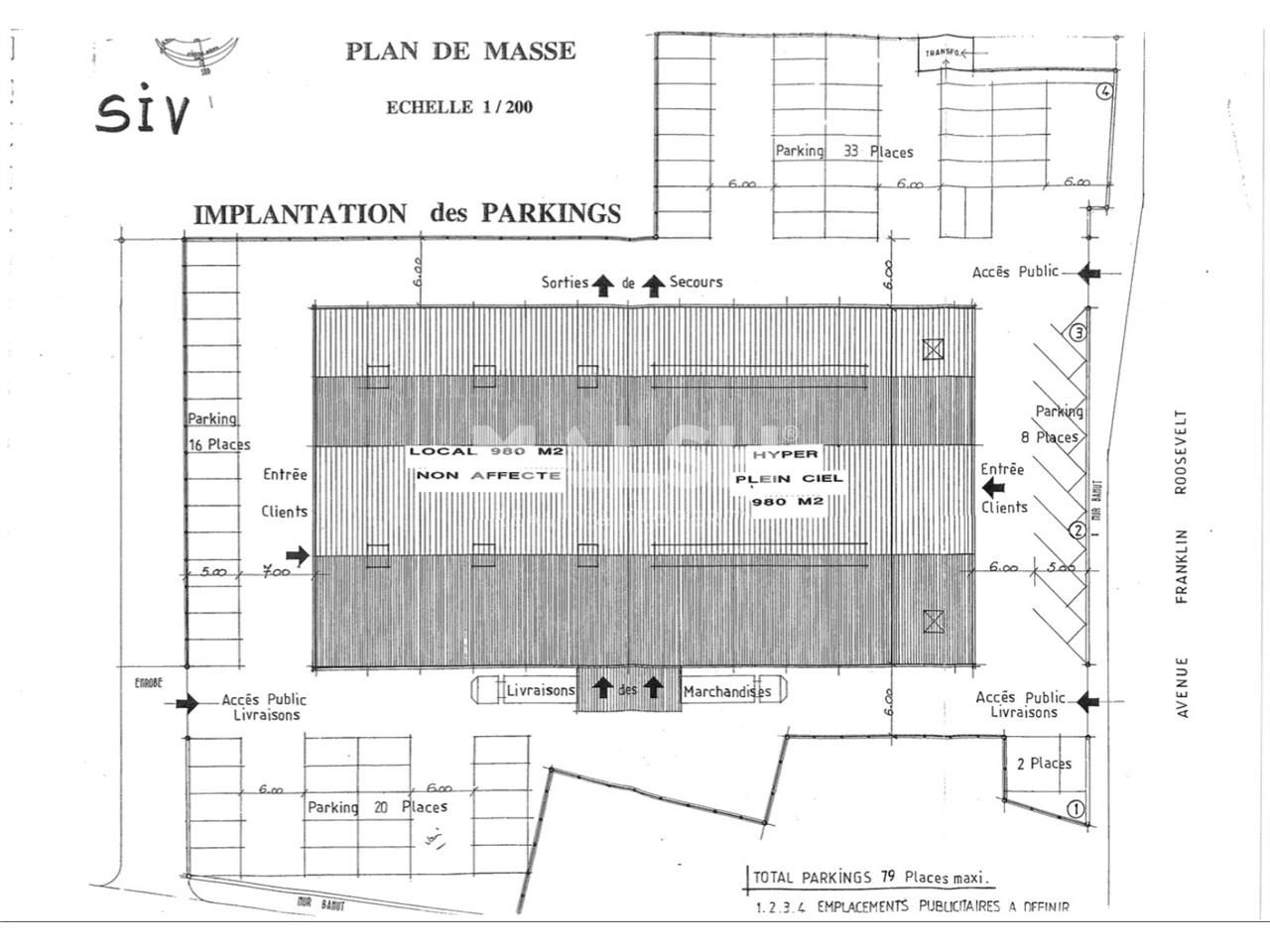 Location entrepots 980 m² non divisibles