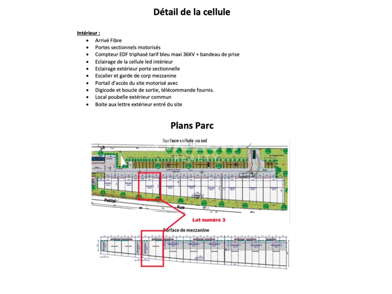 Location entrepots 839 m² divisibles à partir de 225 m²