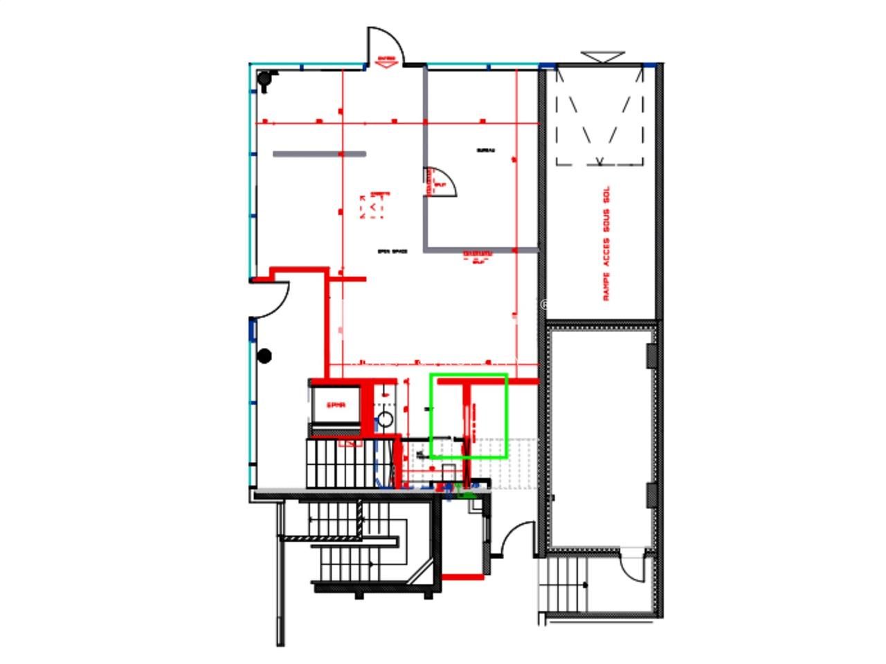 Location bureaux 70 m² non divisibles