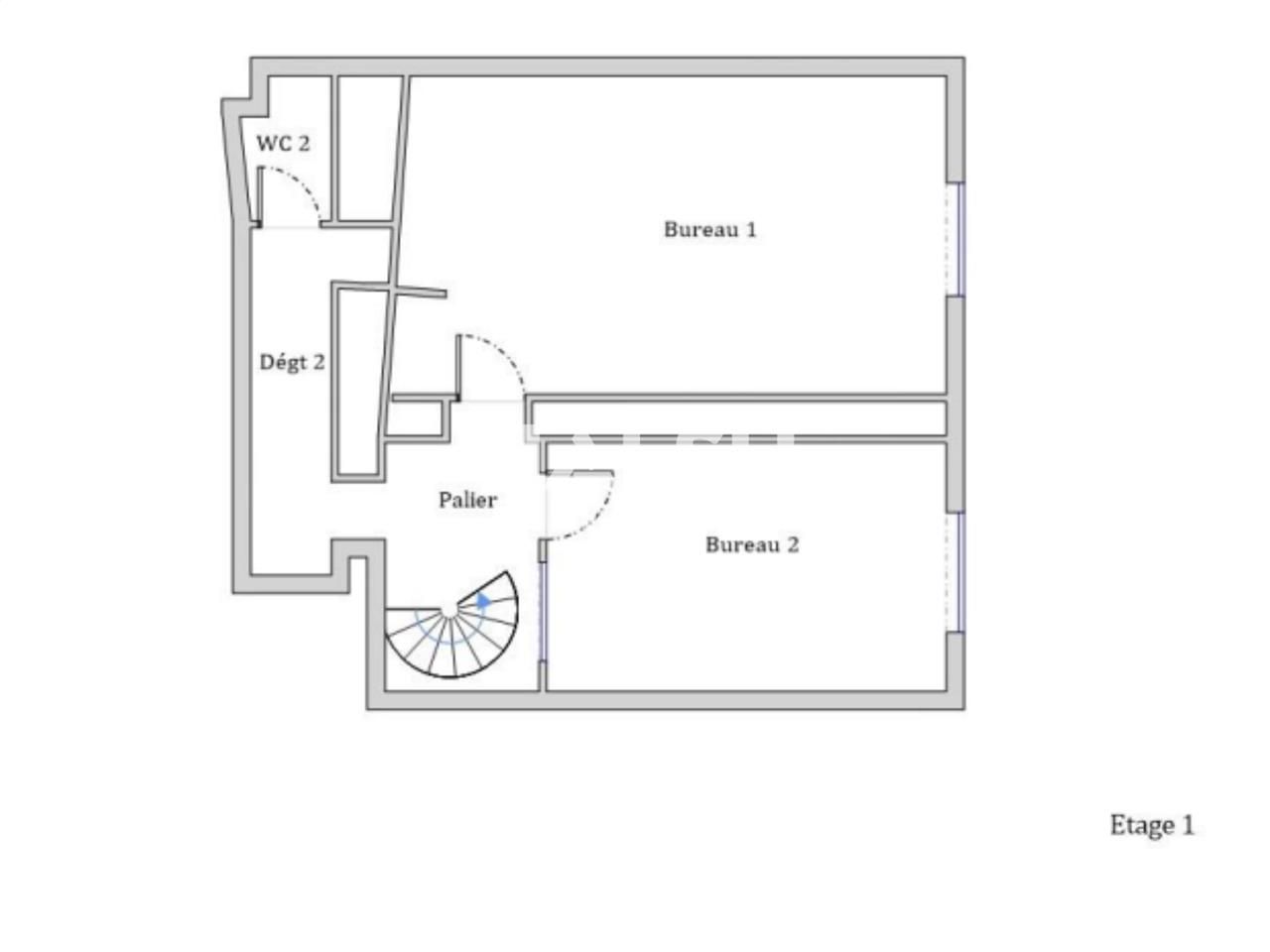 Vente bureaux 201 m² non divisibles