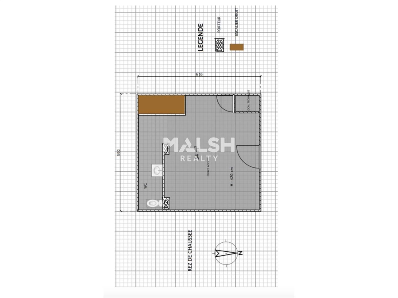 Vente bureaux 96 m² non divisibles