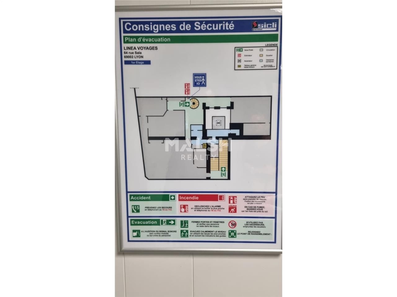 Location locaux commerciaux 314 m² non divisibles