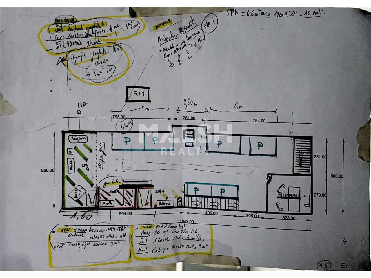 Vente entrepots 500 m² non divisibles