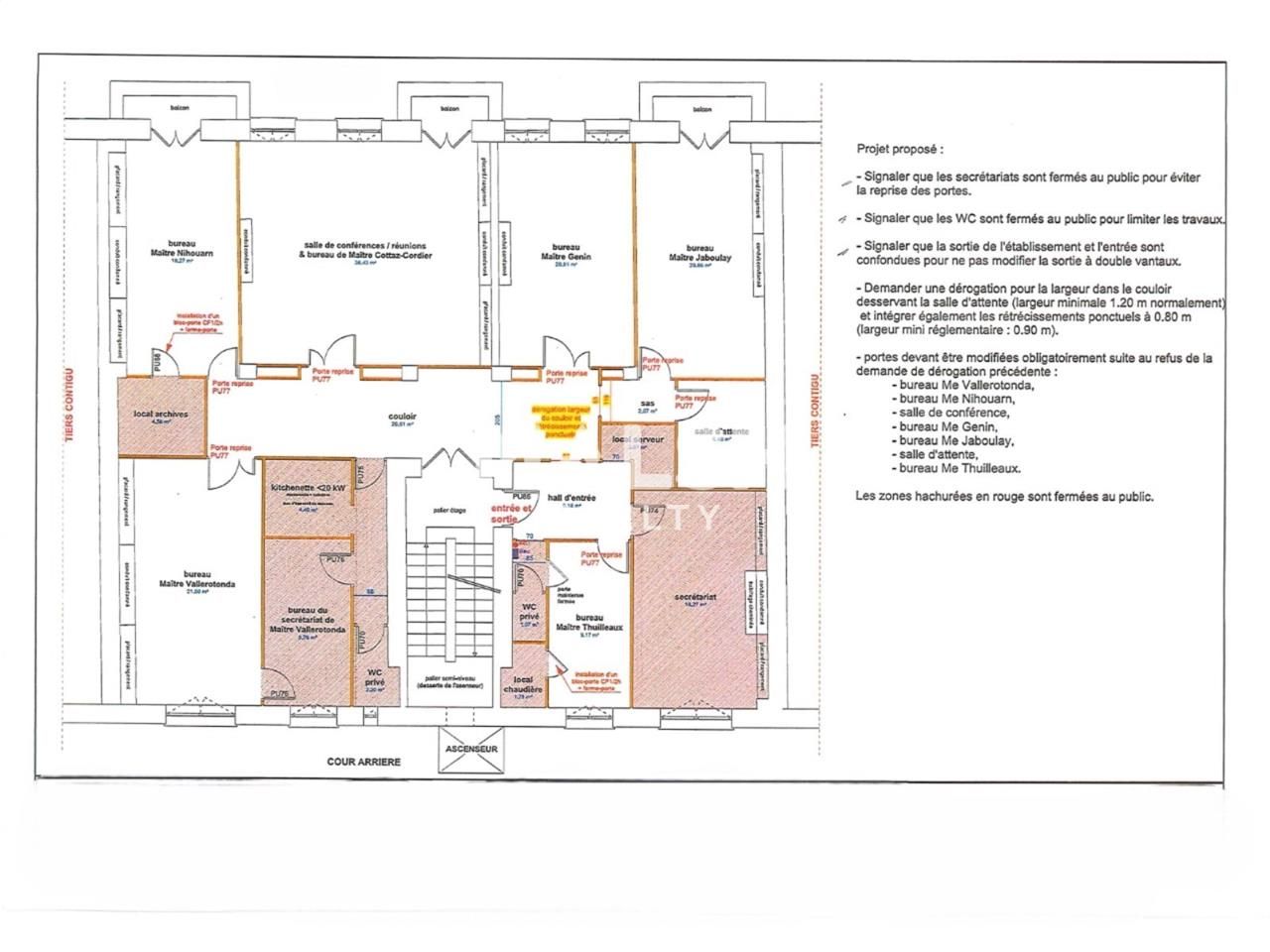 Vente bureaux 239 m² non divisibles