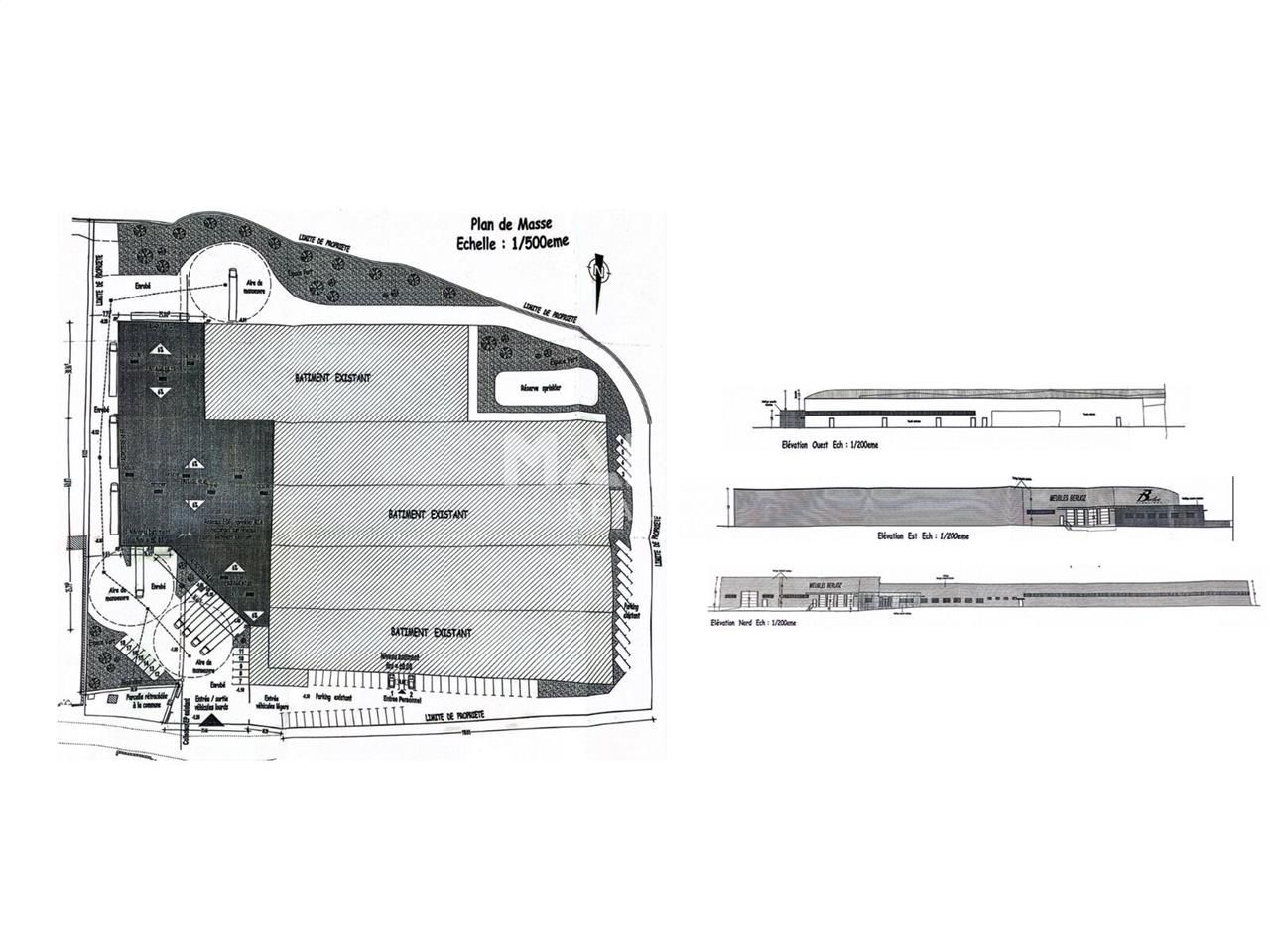 Vente entrepots 13800 m² non divisibles